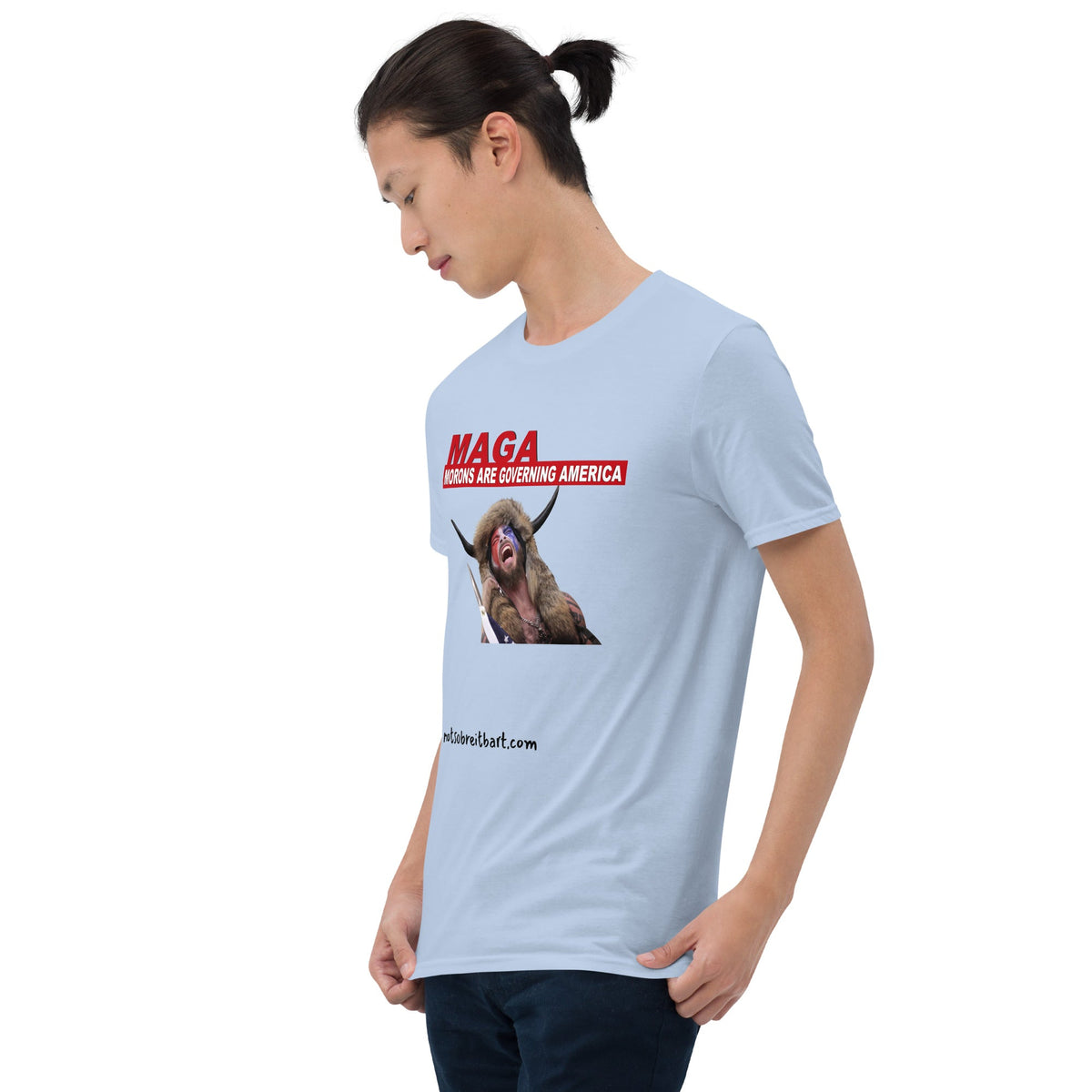 Morons Are Governing America Short-Sleeve Unisex T-Shirt notsobreitbart.com