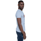 Trump's Stupidity Requires Stronger Med Short-Sleeve Unisex T-Shirt notsobreitbart.com