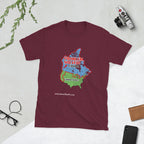 This would solve a lot of blue state's problems!   Canada, please?  Short-Sleeve Unisex T-Shirt notsobreitbart.com