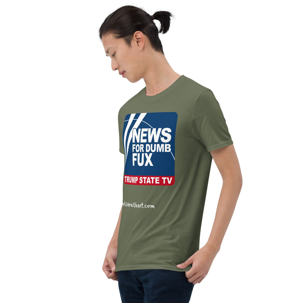 News for Dumb Fox Short-Sleeve Unisex T-Shirt notsobreitbart.com
