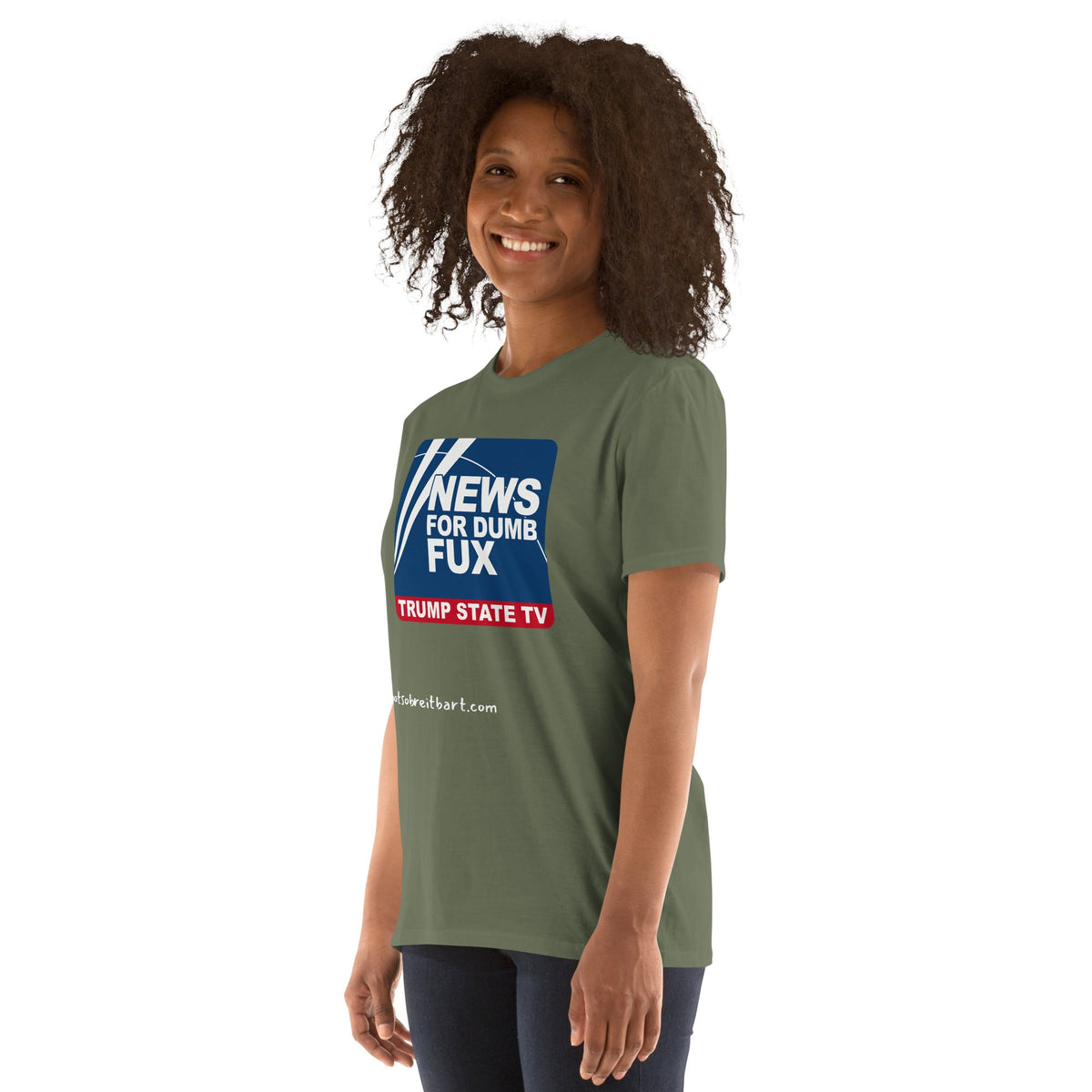 News for Dumb Fux Short-Sleeve Unisex T-Shirt notsobreitbart.com