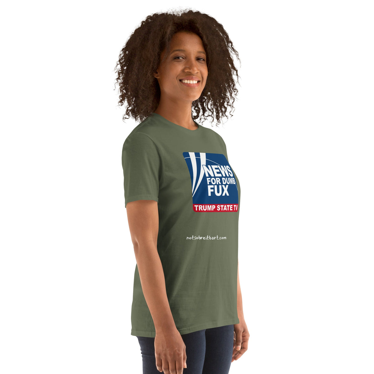 News for Dumb Fux Short-Sleeve Unisex T-Shirt notsobreitbart.com