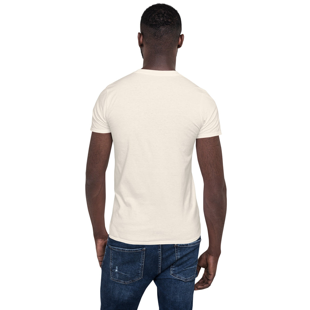 Trump's Stupidity Requires Stronger Med Short-Sleeve Unisex T-Shirt notsobreitbart.com