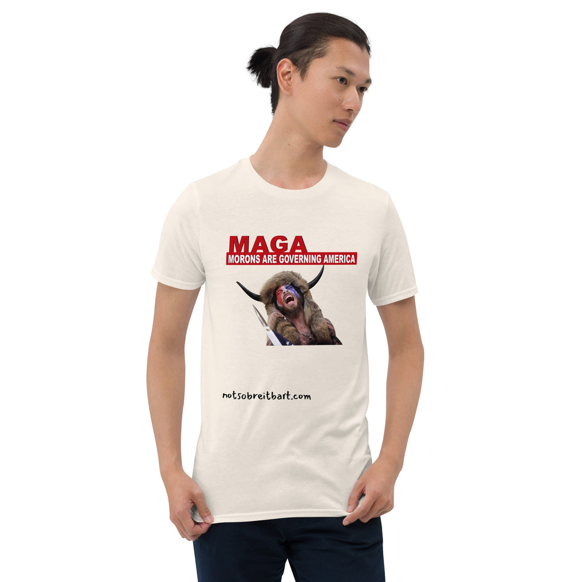 Morons Are Governing America Short-Sleeve Unisex T-Shirt notsobreitbart.com