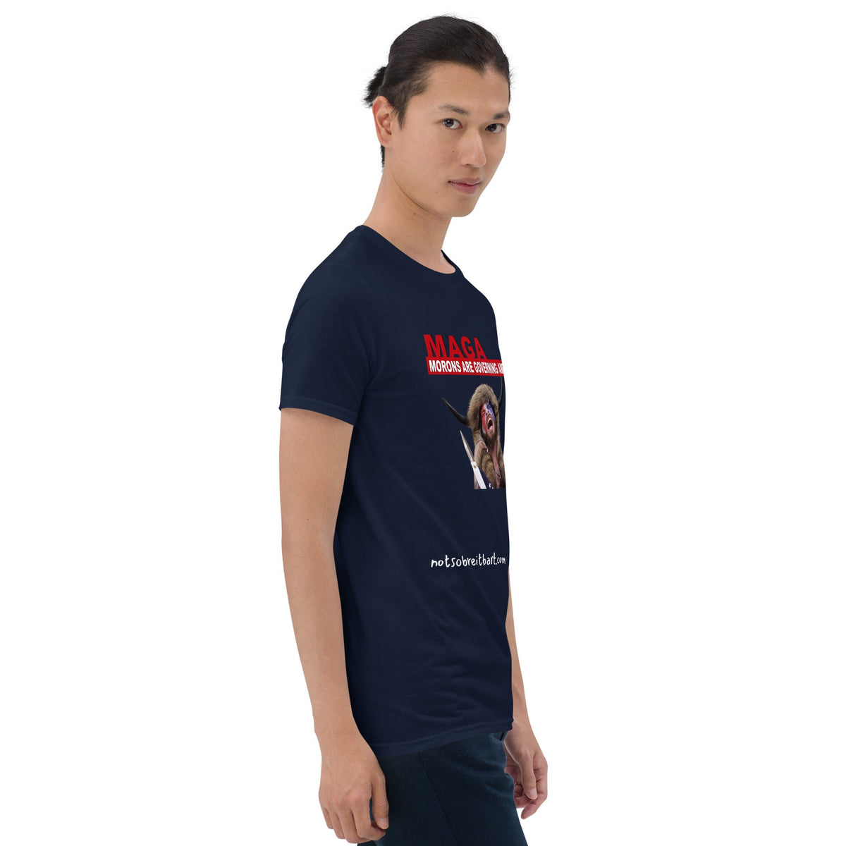 Morons Are Governing America Short-Sleeve Unisex T-Shirt notsobreitbart.com