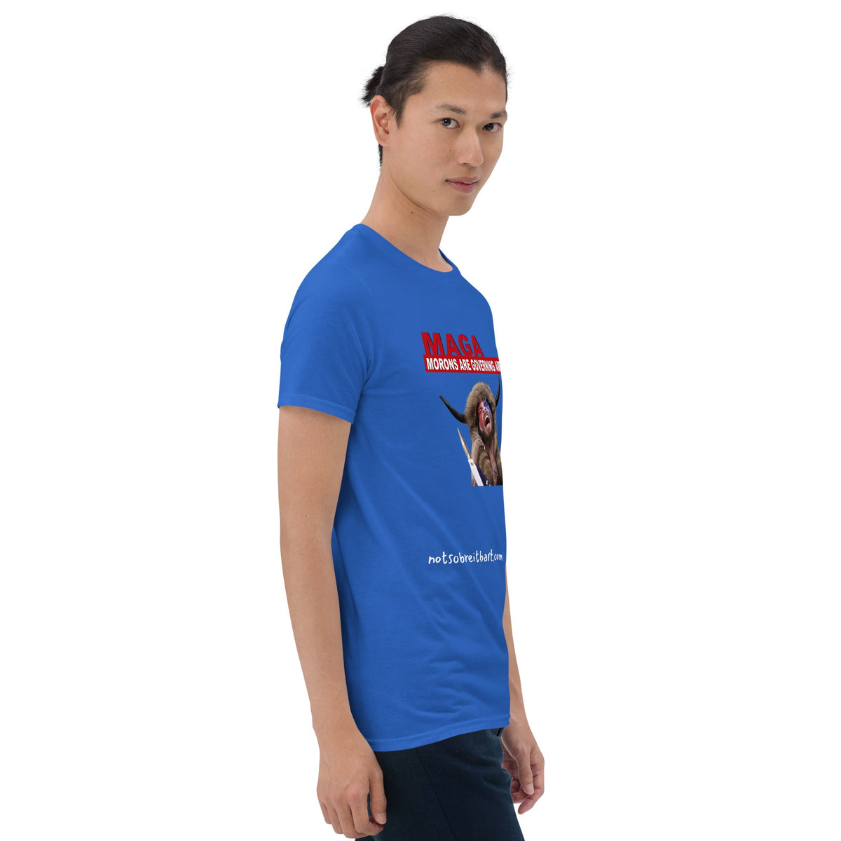 Morons Are Governing America Short-Sleeve Unisex T-Shirt notsobreitbart.com