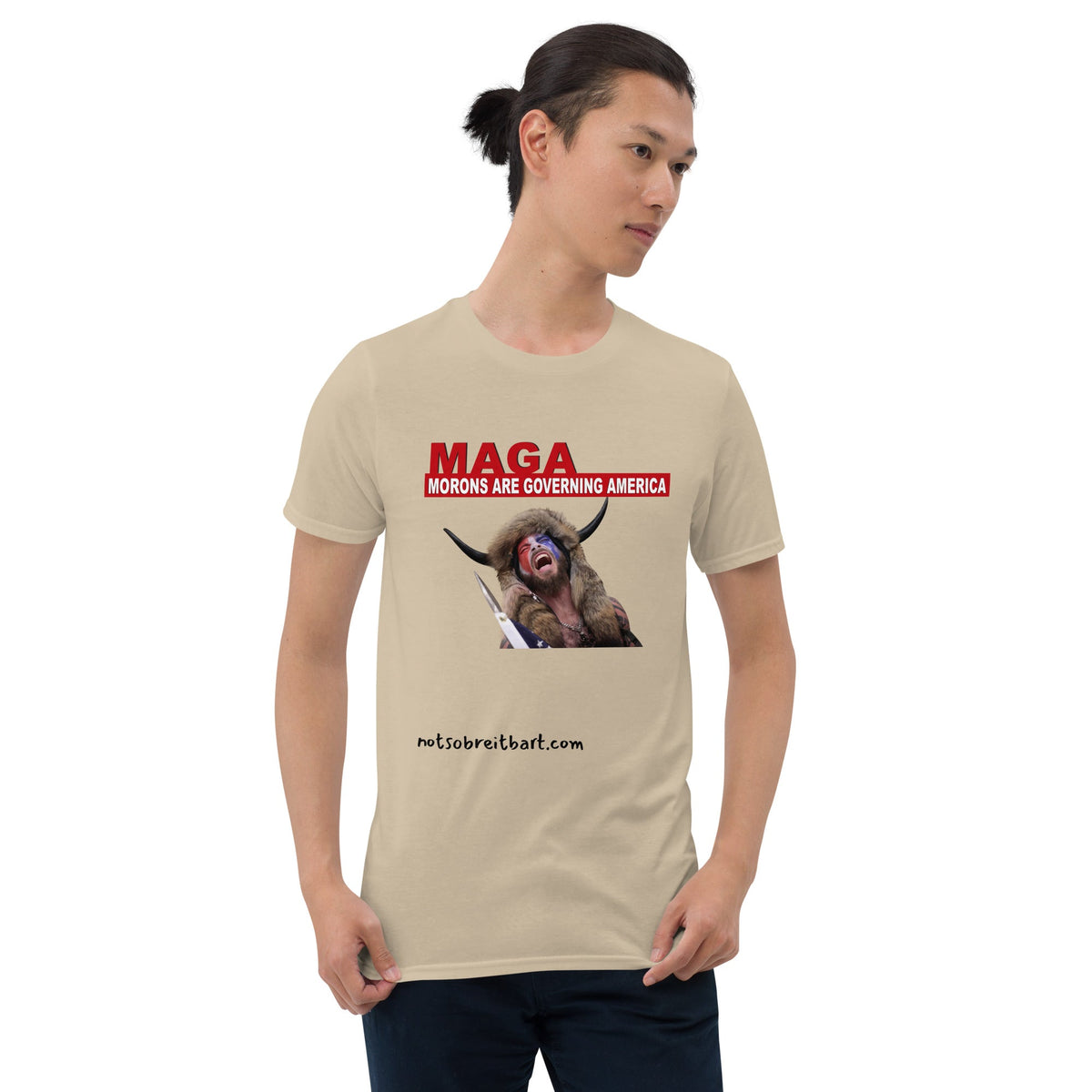 Morons Are Governing America Short-Sleeve Unisex T-Shirt notsobreitbart.com