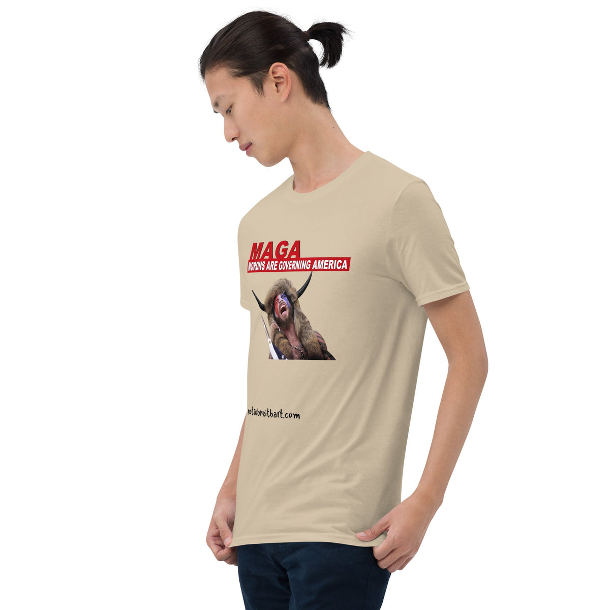 Morons Are Governing America Short-Sleeve Unisex T-Shirt notsobreitbart.com