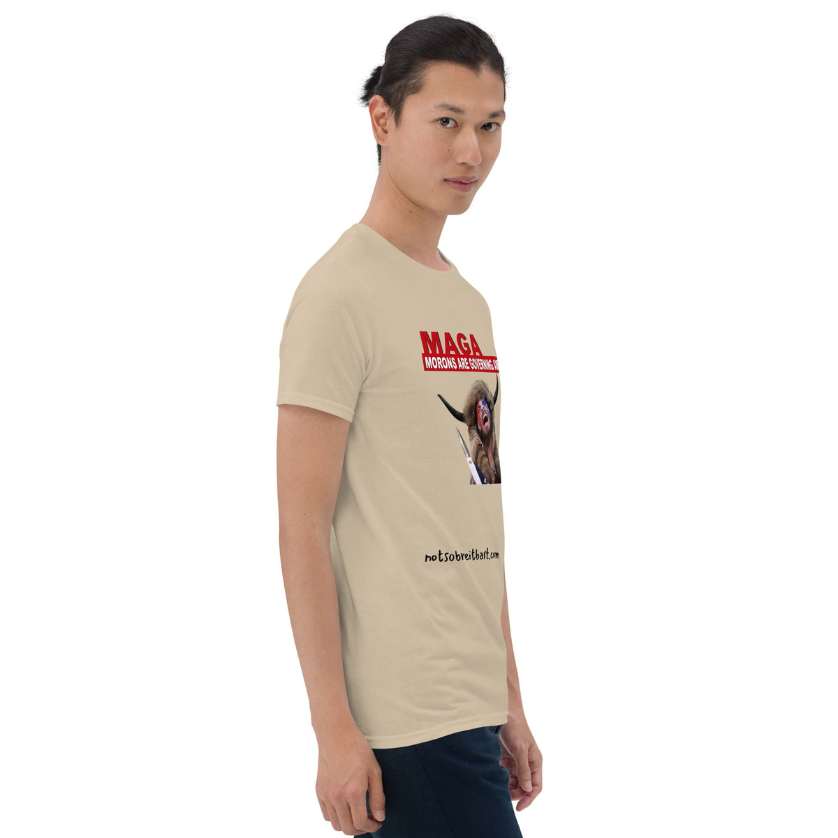 Morons Are Governing America Short-Sleeve Unisex T-Shirt notsobreitbart.com