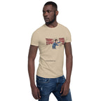 Trump's Stupidity Requires Stronger Med Short-Sleeve Unisex T-Shirt notsobreitbart.com