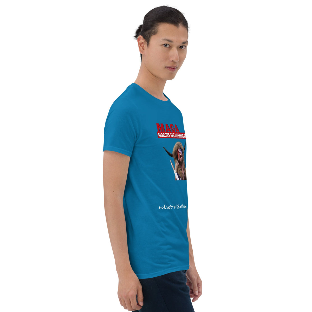 Morons Are Governing America Short-Sleeve Unisex T-Shirt notsobreitbart.com