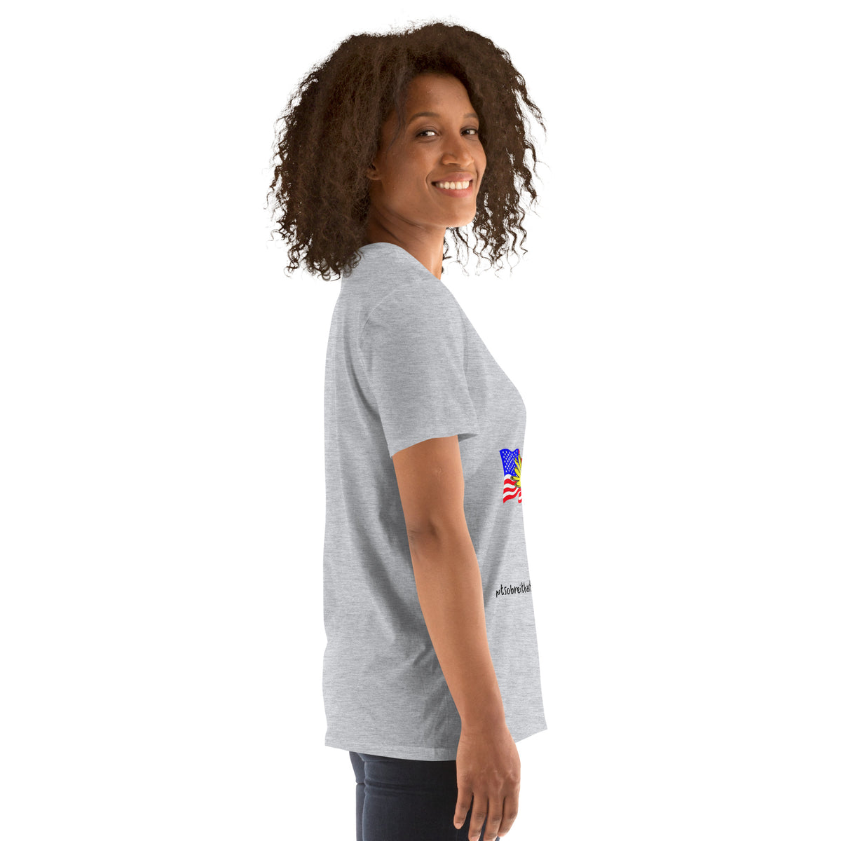 Trump pissing on US Short-Sleeve Unisex T-Shirt notsobreitbart.com