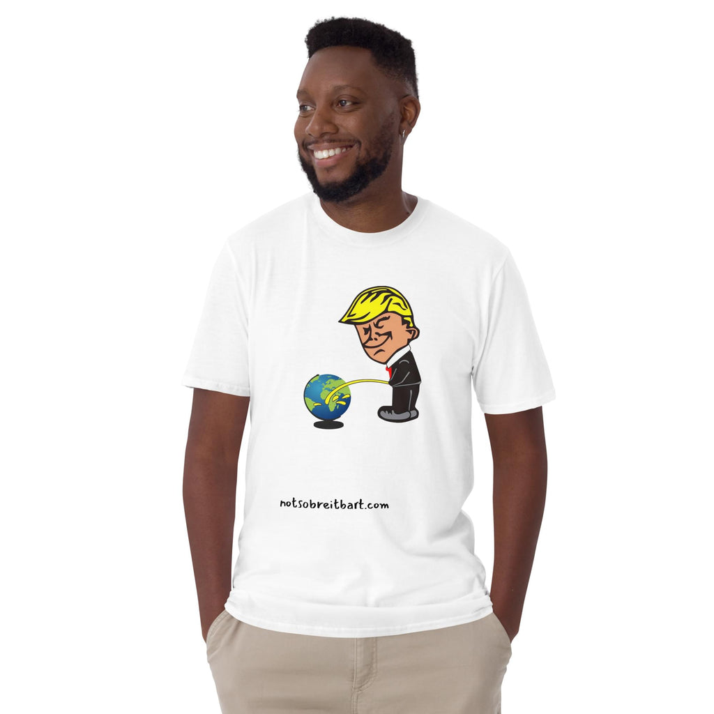 PISS ON THE WORLD Short-Sleeve Unisex T-Shirt notsobreitbart.com
