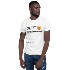 Spy?  Useful Idiot?  Trump is Putin's Agent Orange  Short-Sleeve Unisex T-Shirt notsobreitbart.com