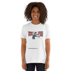 Trump's Stupidity Requires Stronger Meds Short-Sleeve Unisex T-Shirt notsobreitbart.com