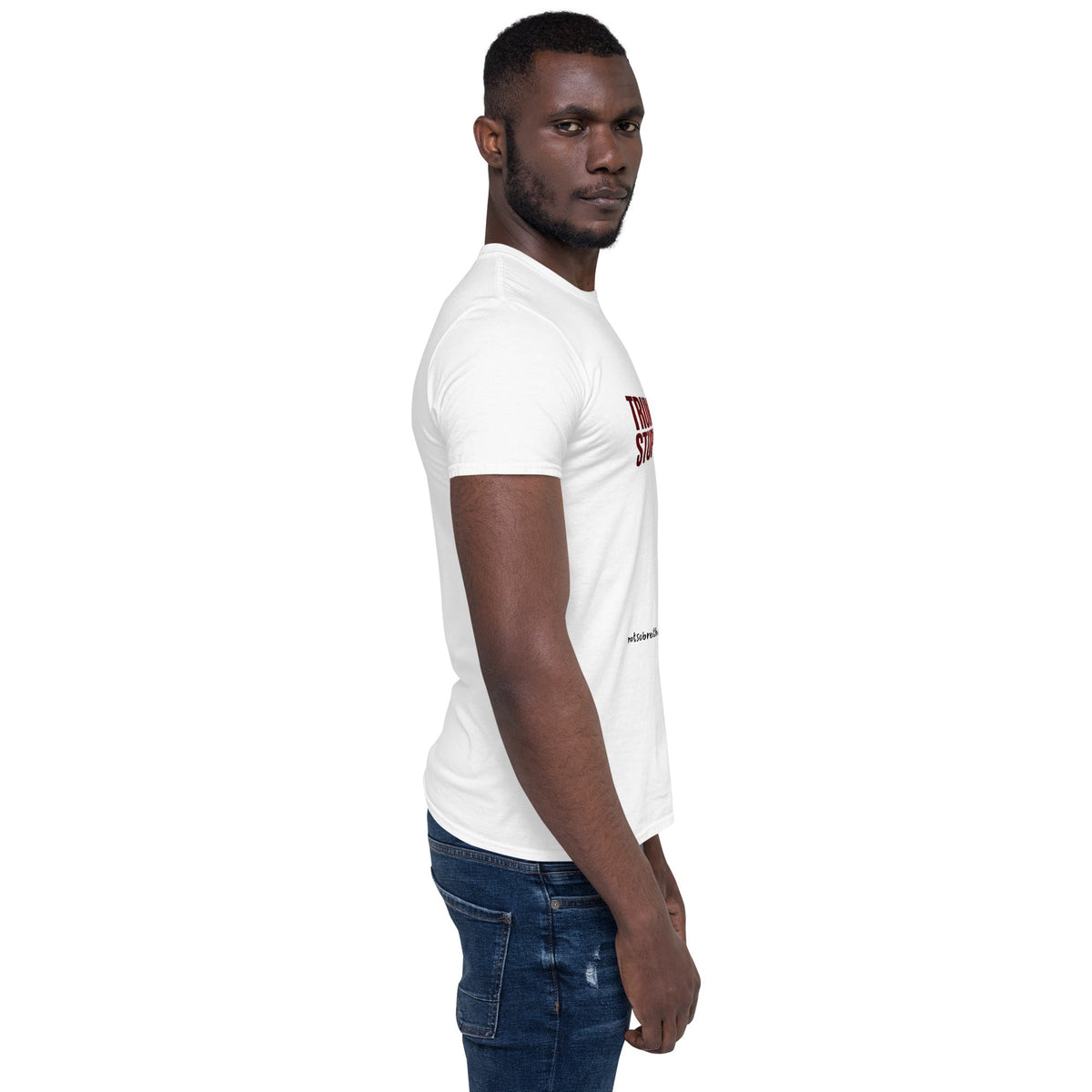 Trump's Stupidity Requires Stronger Med Short-Sleeve Unisex T-Shirt notsobreitbart.com
