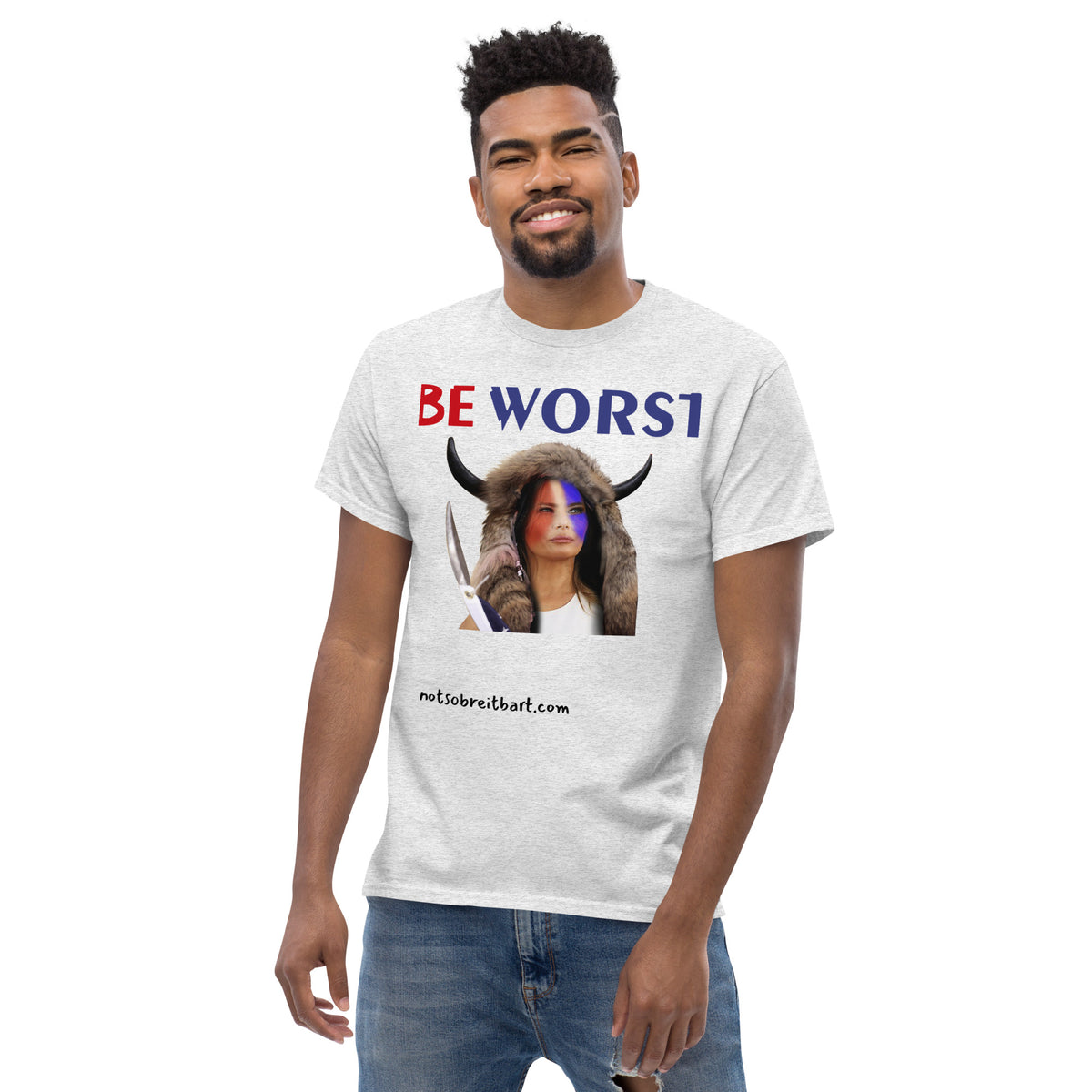 BE WORST Men's (standard/unisex)  classic tee notsobreitbart.com