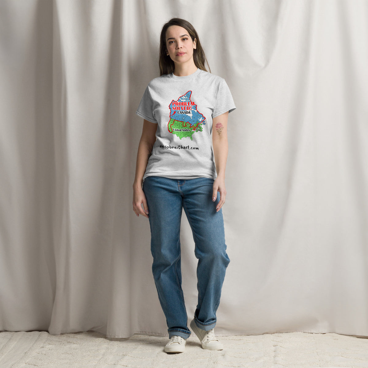 Trump Problem Solved.  Blue States Secede to Canada Unisex classic tee notsobreitbart.com