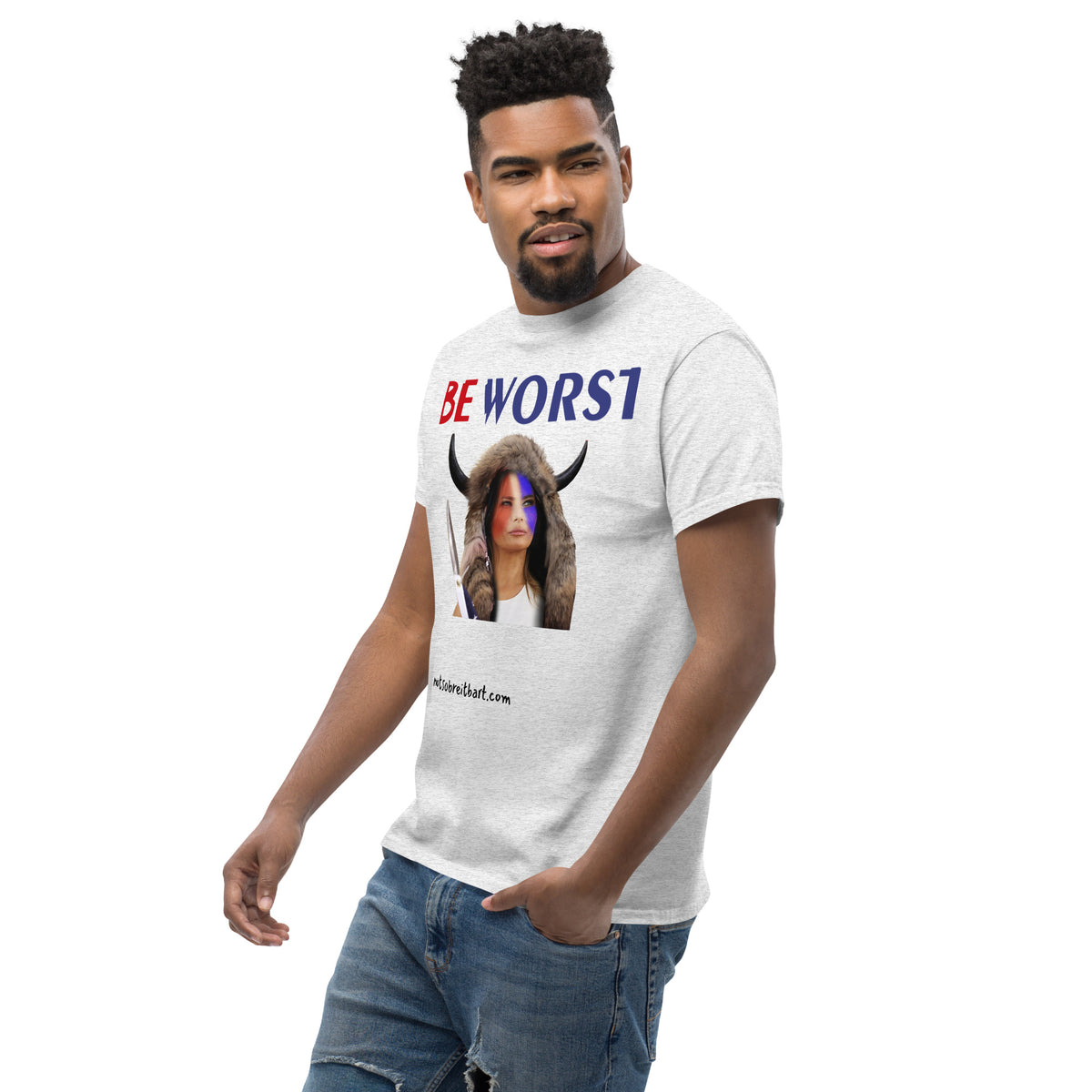 BE WORST Men's (standard/unisex)  classic tee notsobreitbart.com