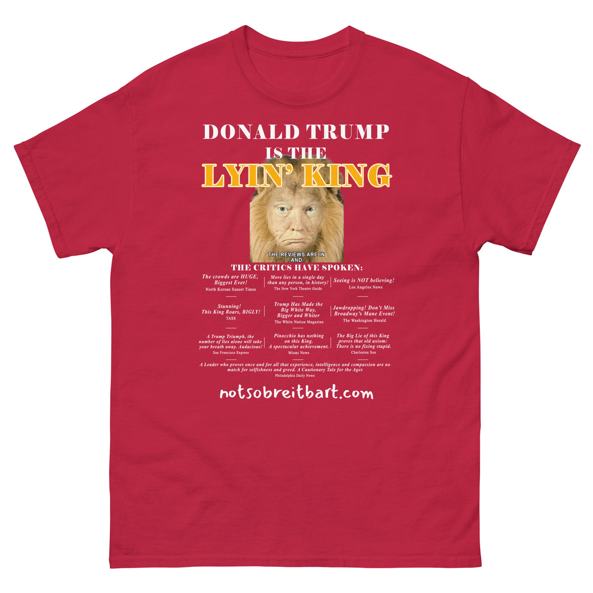 Lyin' King Unisex classic tee notsobreitbart.com