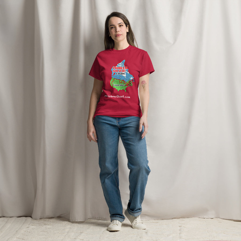 Trump Problem Solved.  Blue States Secede to Canada Unisex classic tee notsobreitbart.com