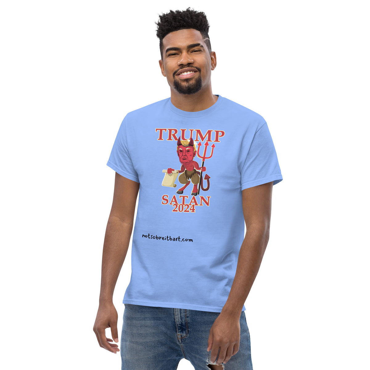 Trump Satan w/horns Unisex classic tee notsobreitbart.com