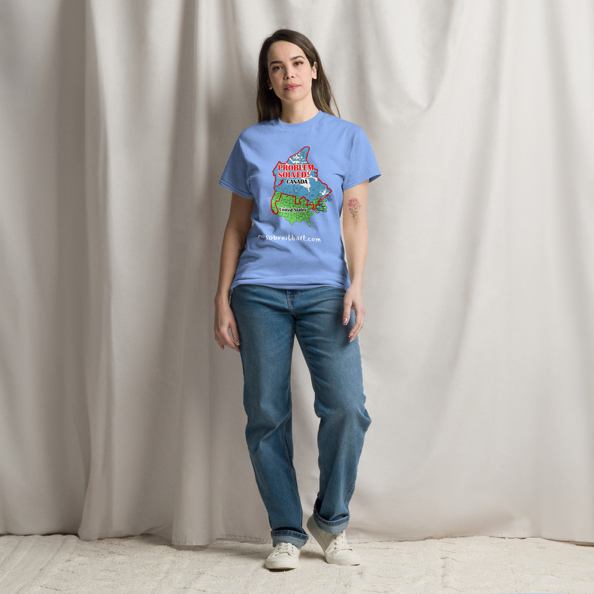 Trump Problem Solved.  Blue States Secede to Canada Unisex classic tee notsobreitbart.com