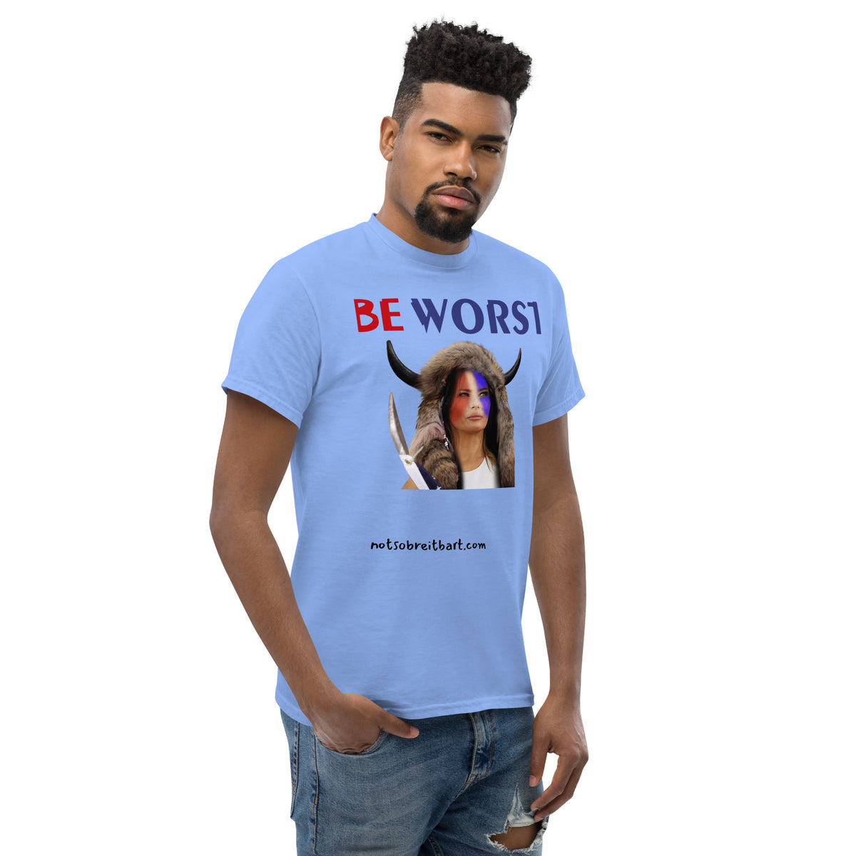 BE WORST Men's (standard/unisex)  classic tee notsobreitbart.com