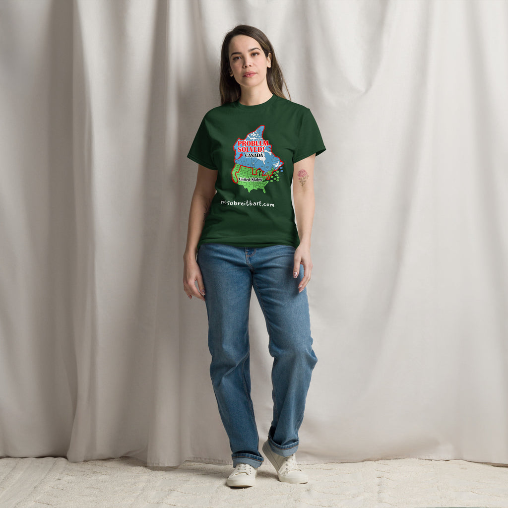 Trump Problem Solved.  Blue States Secede to Canada Unisex classic tee notsobreitbart.com