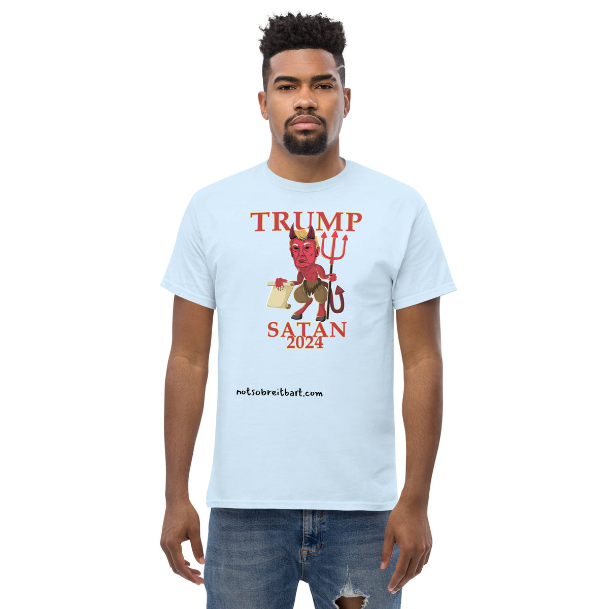 Trump Satan w/horns Unisex classic tee notsobreitbart.com
