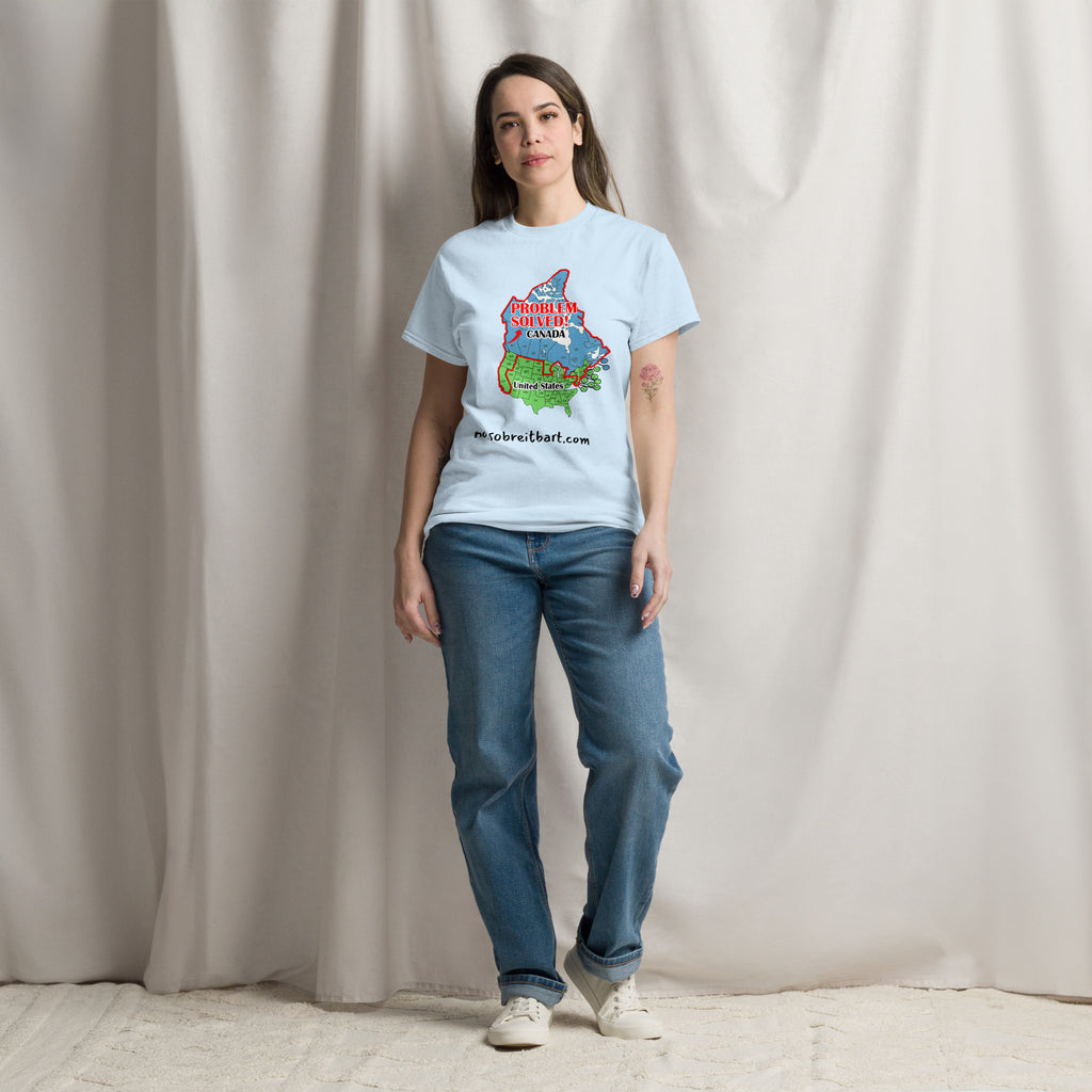 Trump Problem Solved.  Blue States Secede to Canada Unisex classic tee notsobreitbart.com