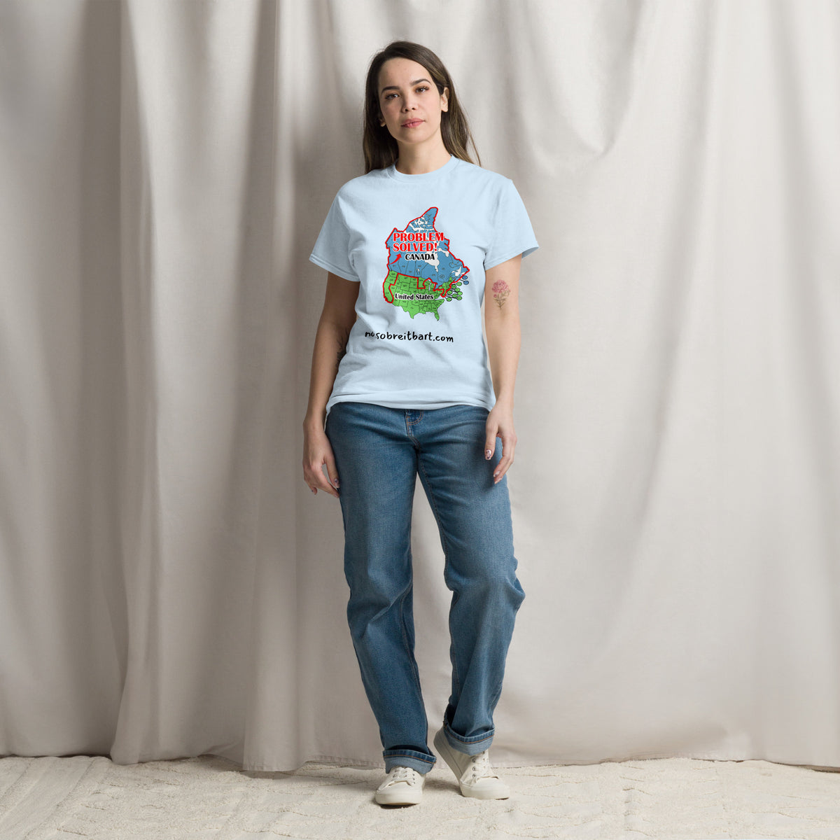 Trump Problem Solved.  Blue States Secede to Canada Unisex classic tee notsobreitbart.com