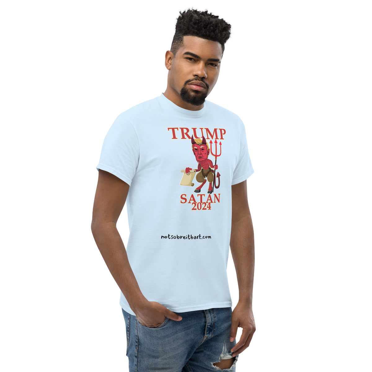 Trump Satan w/horns Unisex classic tee notsobreitbart.com