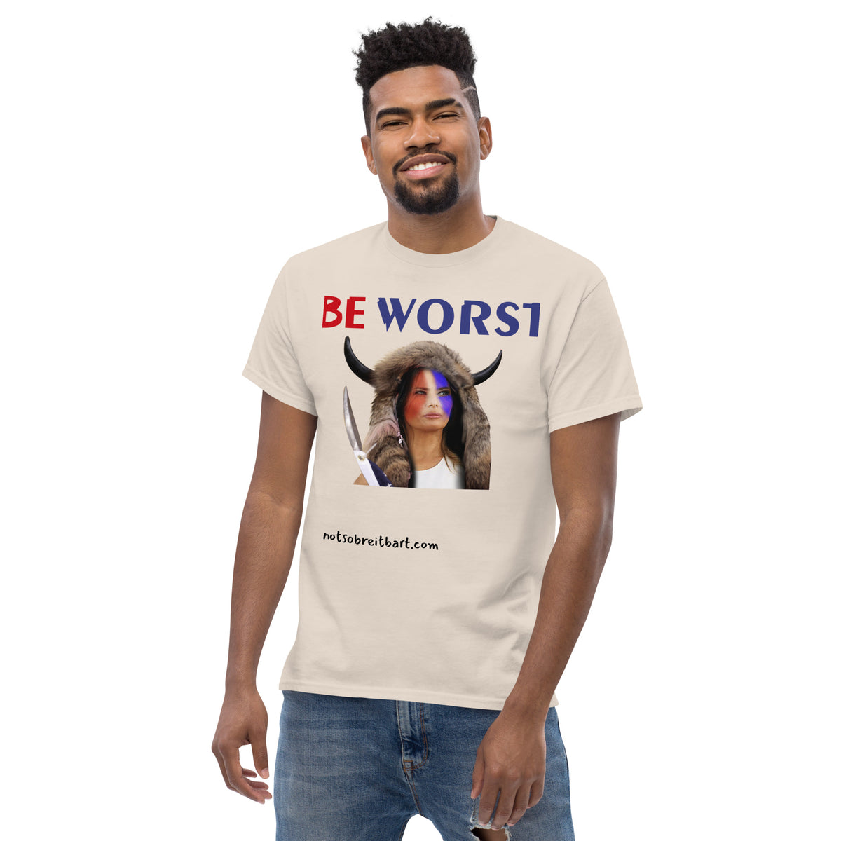 BE WORST Men's (standard/unisex)  classic tee notsobreitbart.com