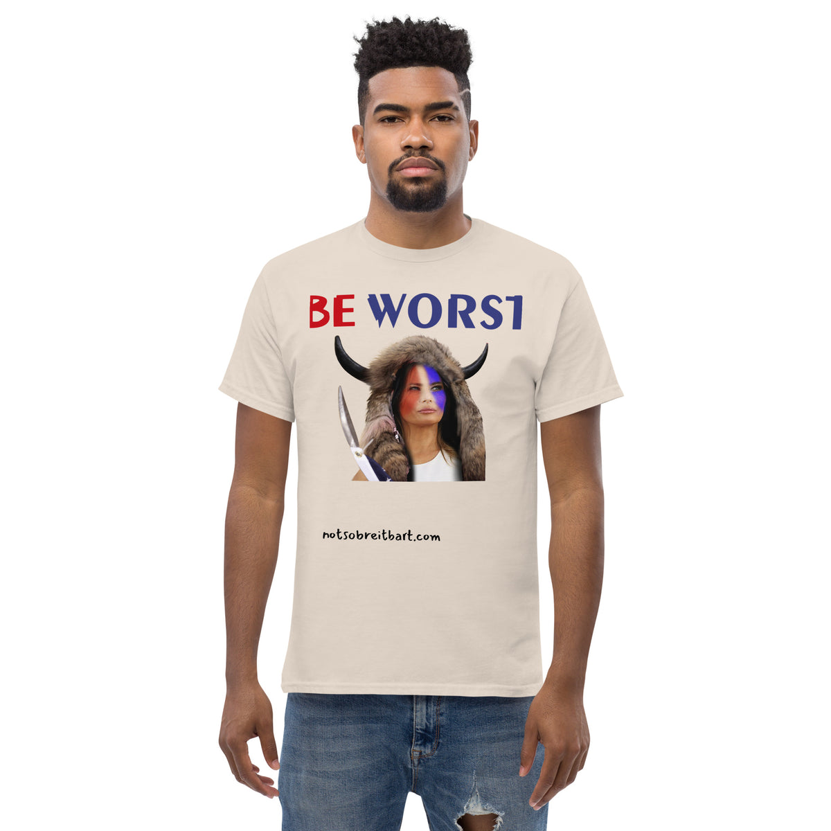 BE WORST Men's (standard/unisex)  classic tee notsobreitbart.com