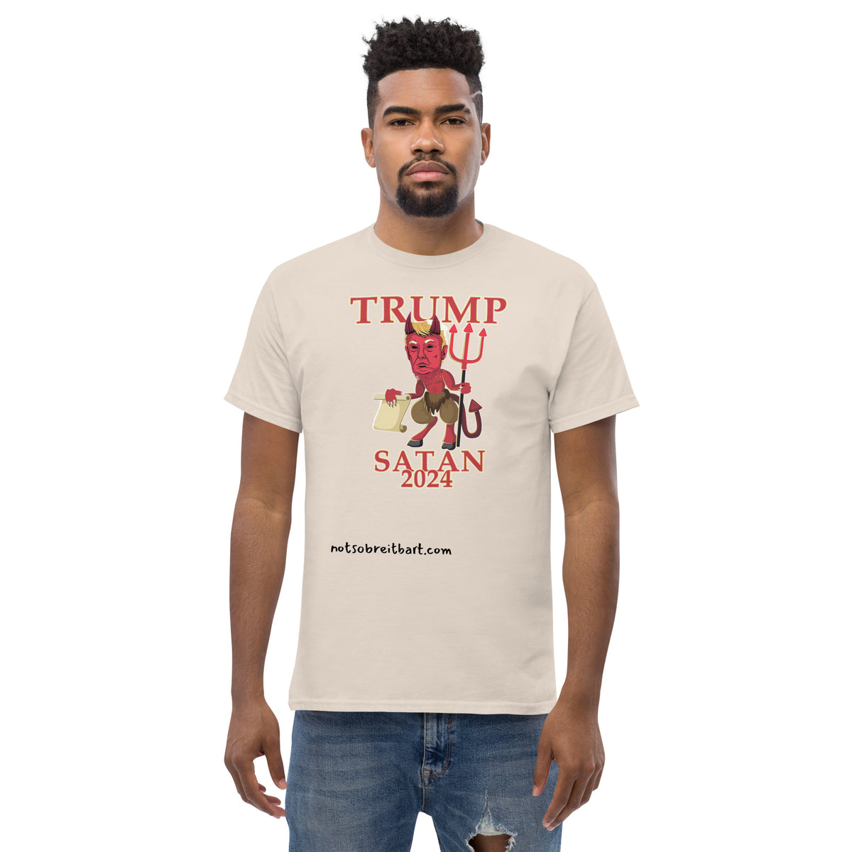Trump Satan w/horns Unisex classic tee notsobreitbart.com
