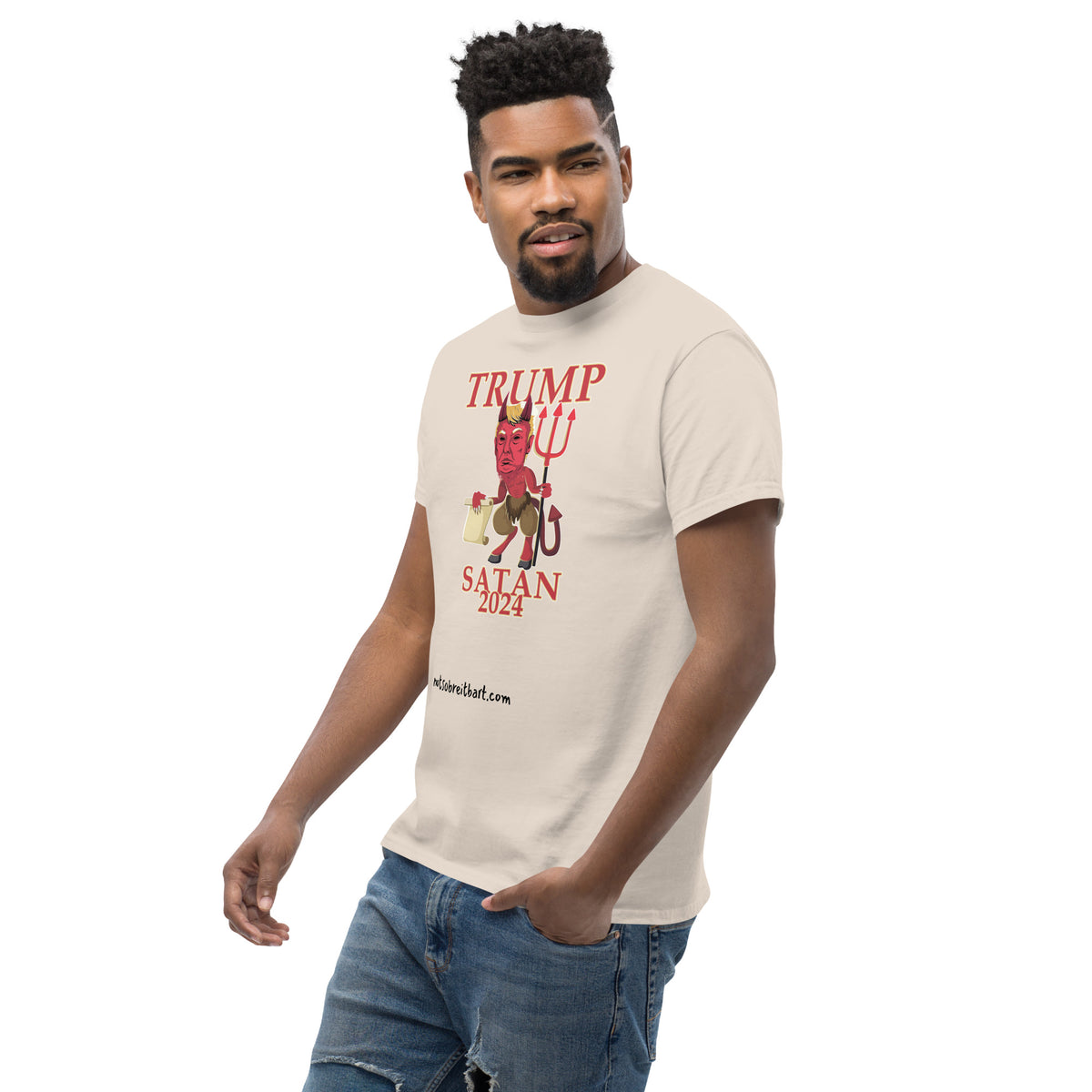 Trump Satan w/horns Unisex classic tee notsobreitbart.com