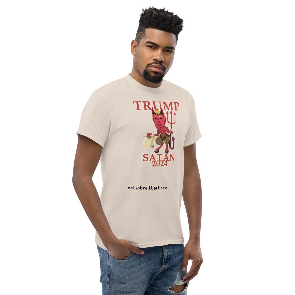 Trump Satan w/horns Unisex classic tee notsobreitbart.com