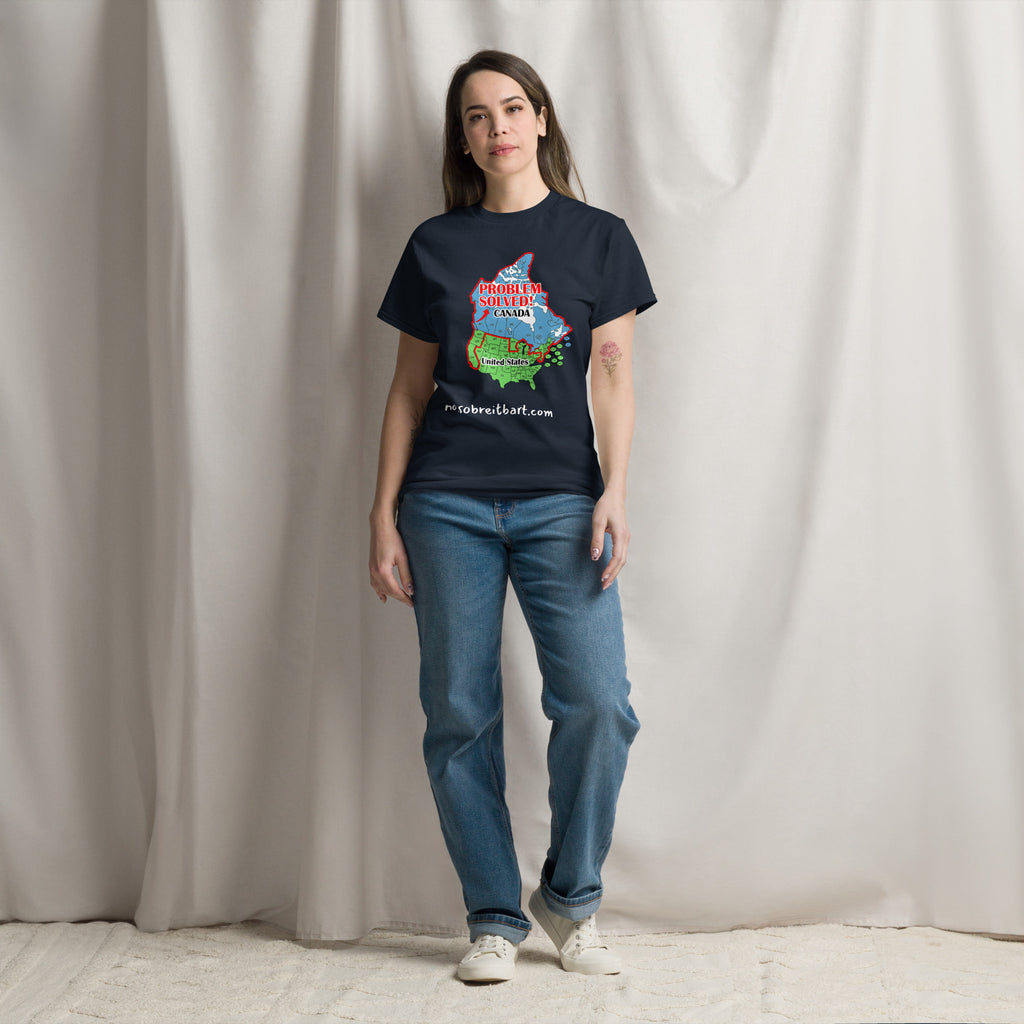 Trump Problem Solved.  Blue States Secede to Canada Unisex classic tee notsobreitbart.com