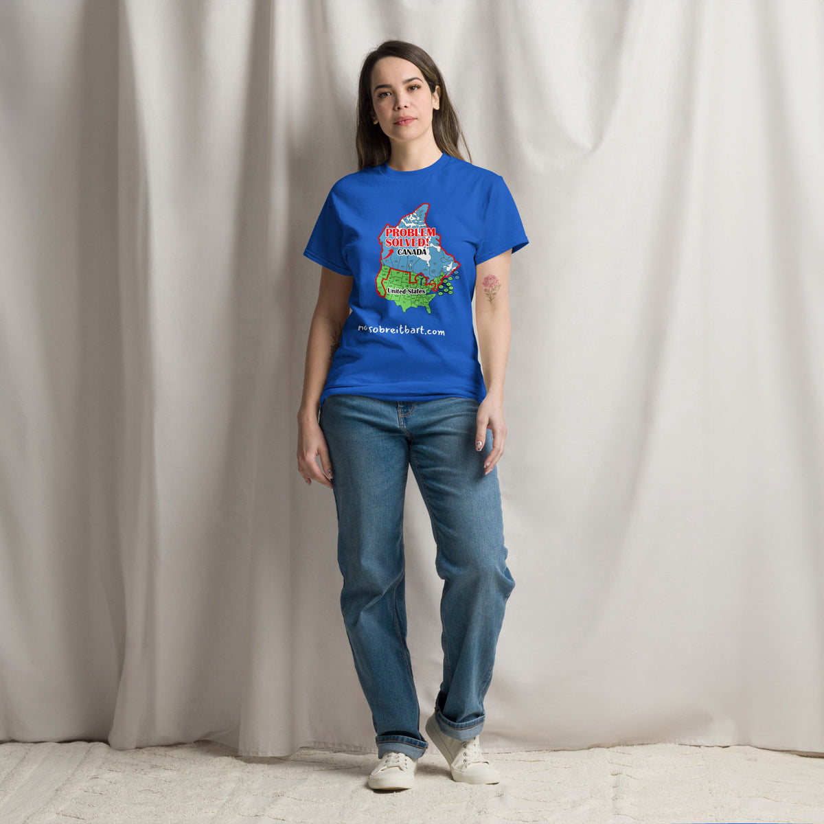 Trump Problem Solved.  Blue States Secede to Canada Unisex classic tee notsobreitbart.com
