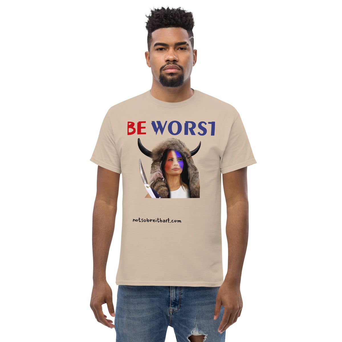 BE WORST Men's (standard/unisex)  classic tee notsobreitbart.com