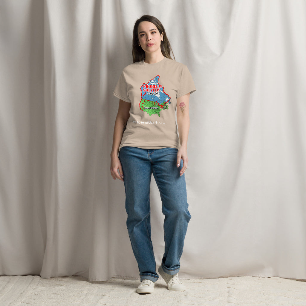 Trump Problem Solved.  Blue States Secede to Canada Unisex classic tee notsobreitbart.com