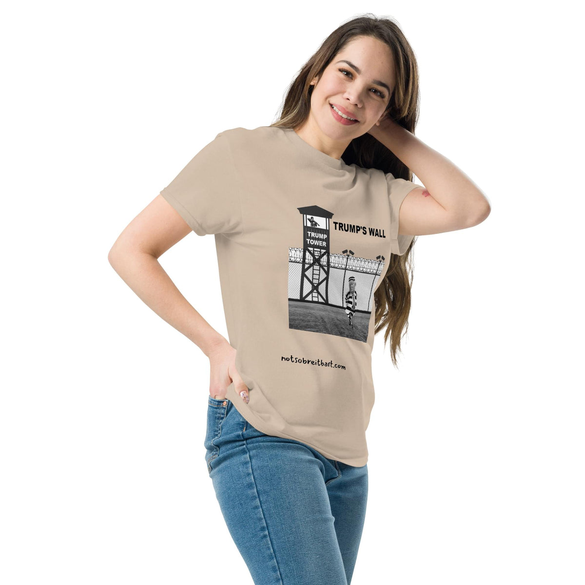 Trump's New Residence, Trump's Wall, Trump Tower, Unisex classic tee notsobreitbart.com