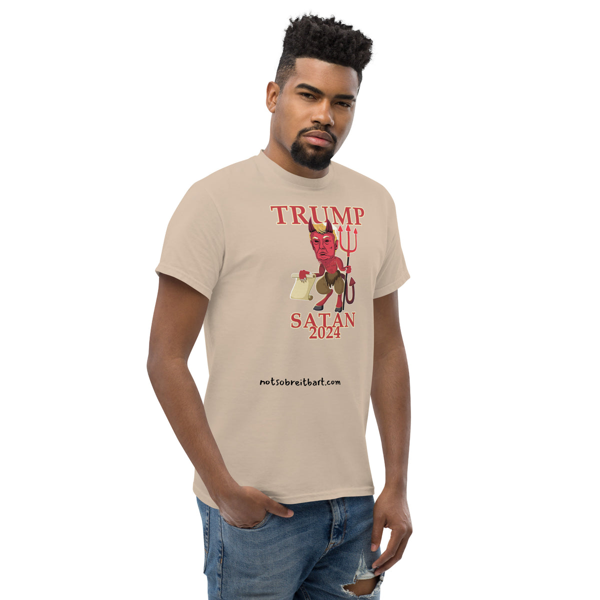 Trump Satan w/horns Unisex classic tee notsobreitbart.com
