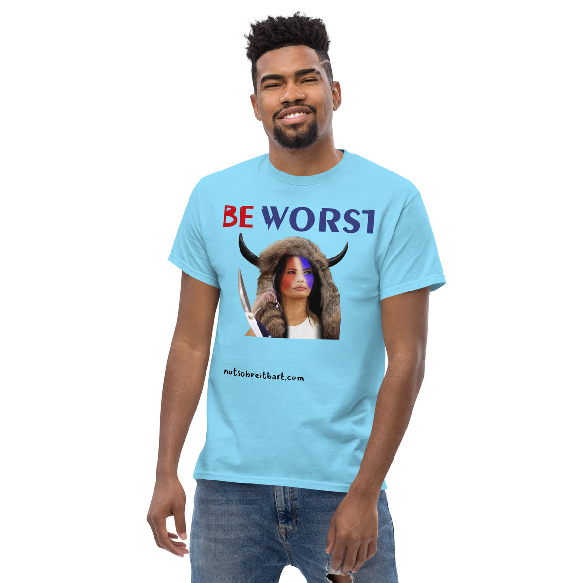 BE WORST Men's (standard/unisex)  classic tee notsobreitbart.com