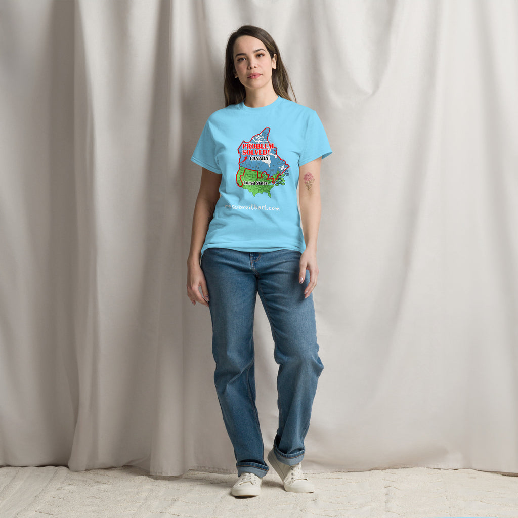 Trump Problem Solved.  Blue States Secede to Canada Unisex classic tee notsobreitbart.com