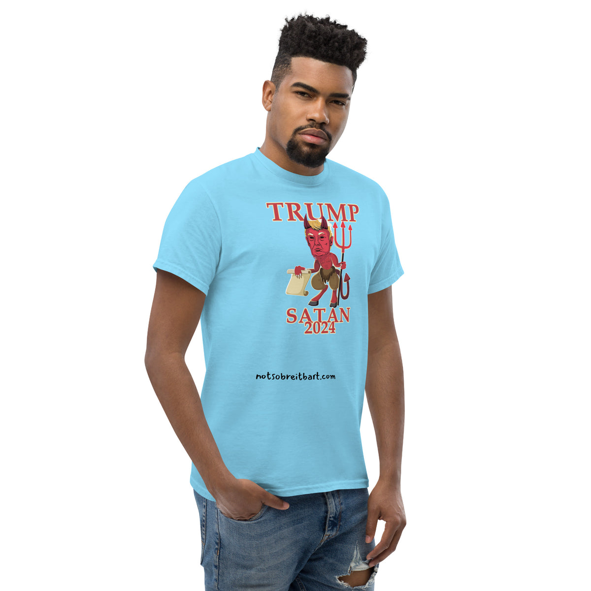 Trump Satan w/horns Unisex classic tee notsobreitbart.com