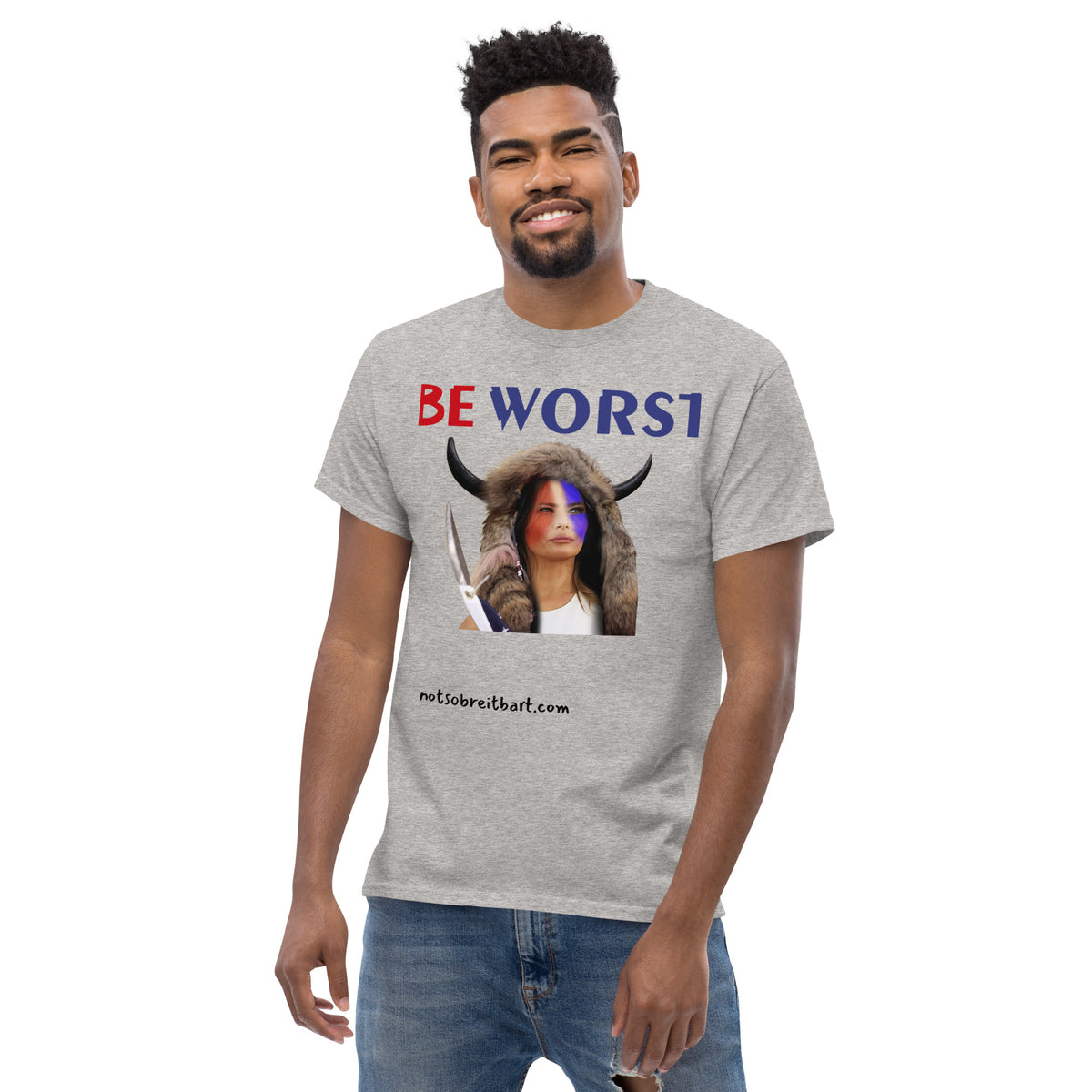 BE WORST Men's (standard/unisex)  classic tee notsobreitbart.com
