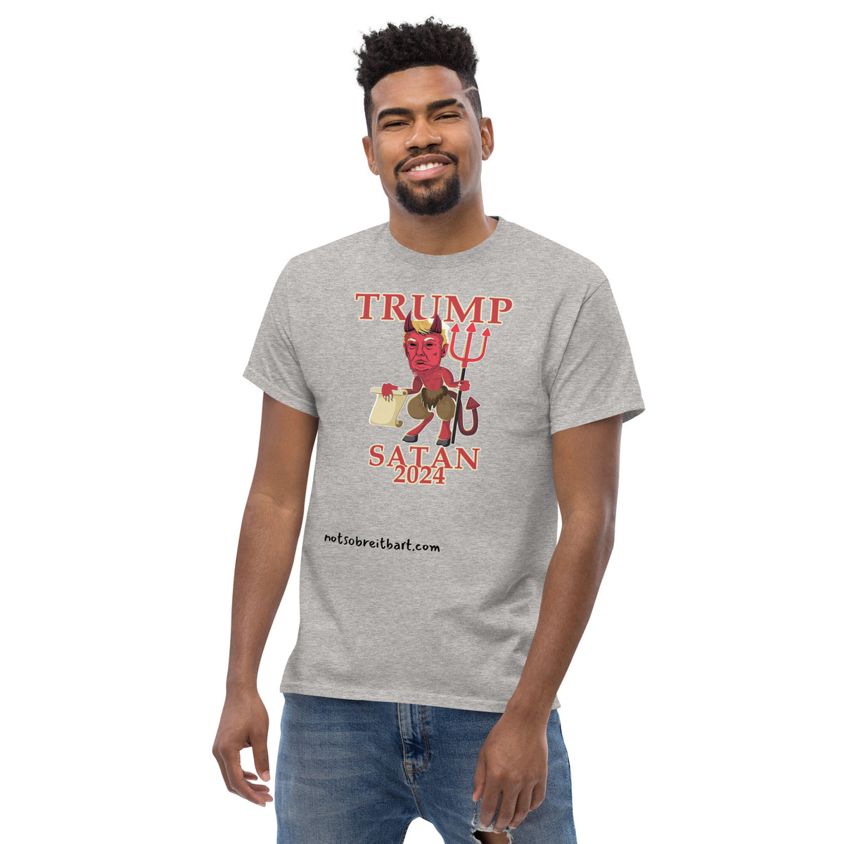 Trump Satan w/horns Unisex classic tee notsobreitbart.com
