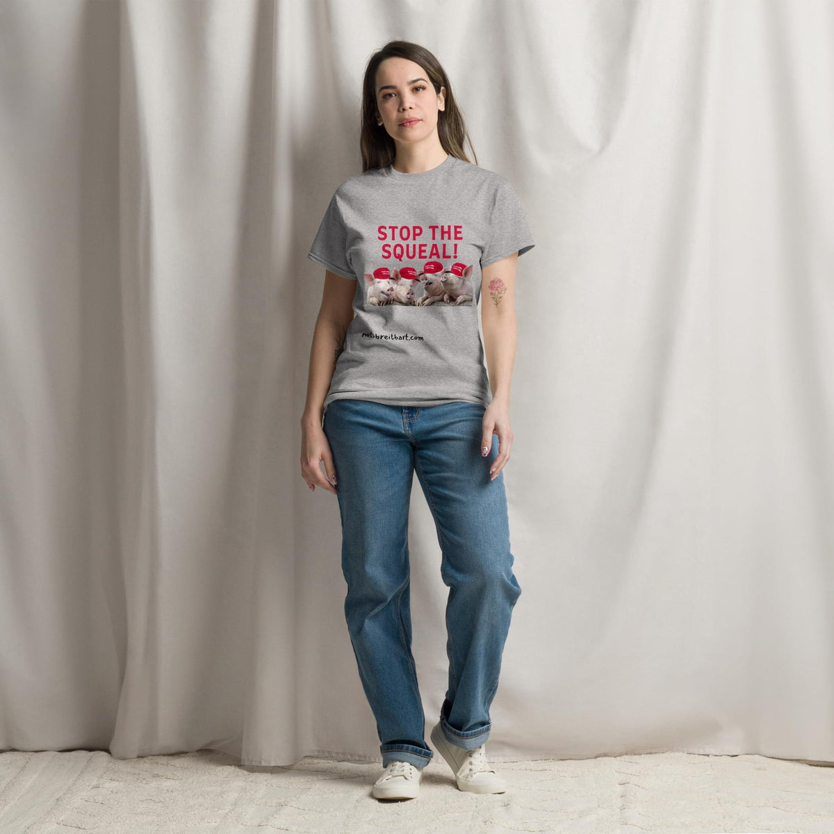 Stop the Squeal Unisex classic tee notsobreitbart.com